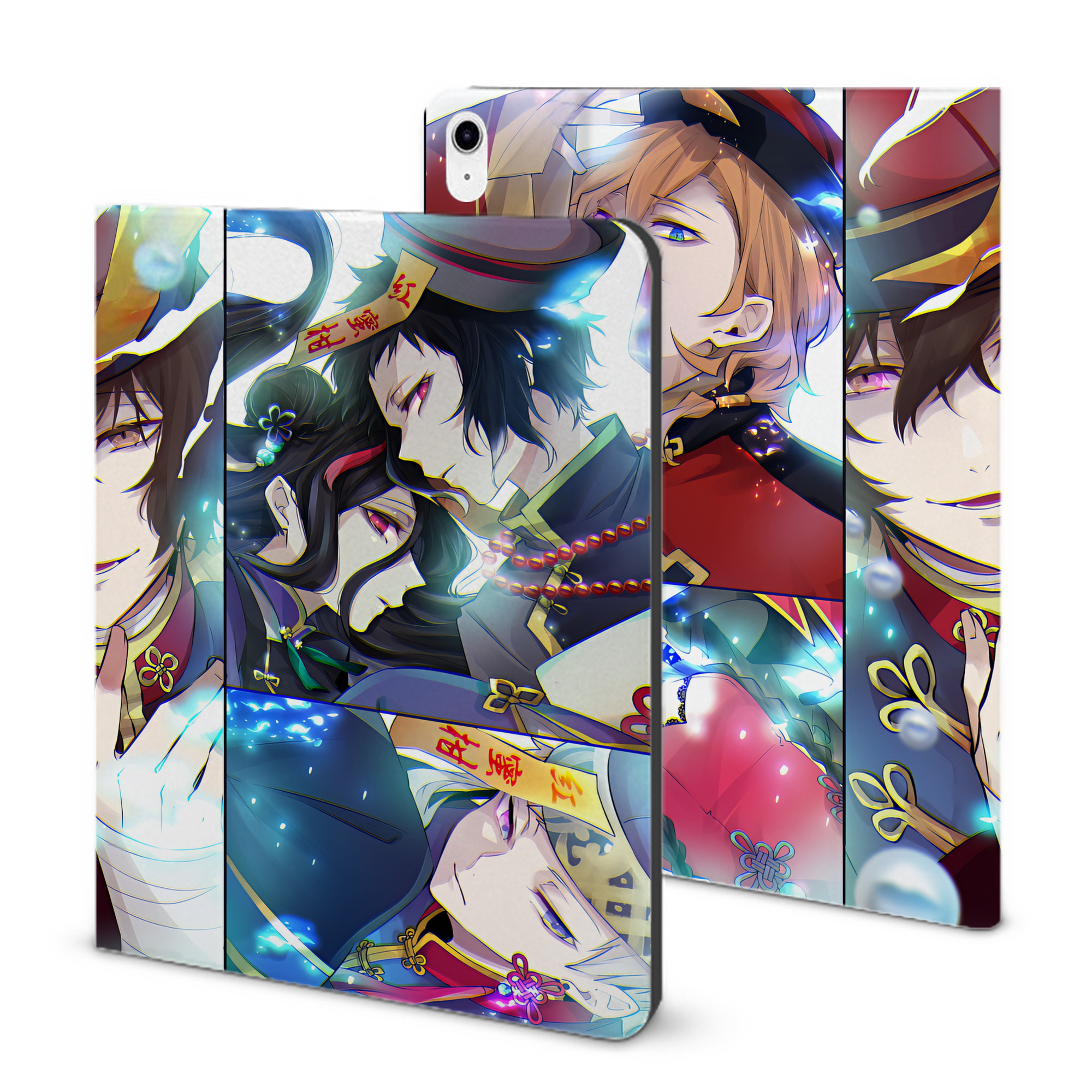 （画像用） 文豪ストレイドッグス Bungo Stray Dogs IPad ケース ブック型 PUレザー TPU 耐衝撃 軽量 薄型 ペン収納なし 全面保護 IPad 各モデル対応
